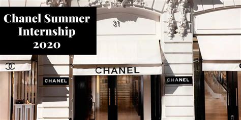 chanel summer internship 2023|Chanel advisor.